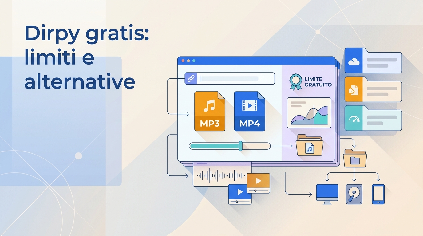 Dirpy gratis nel 2026: MP3, MP4, limiti e alternative