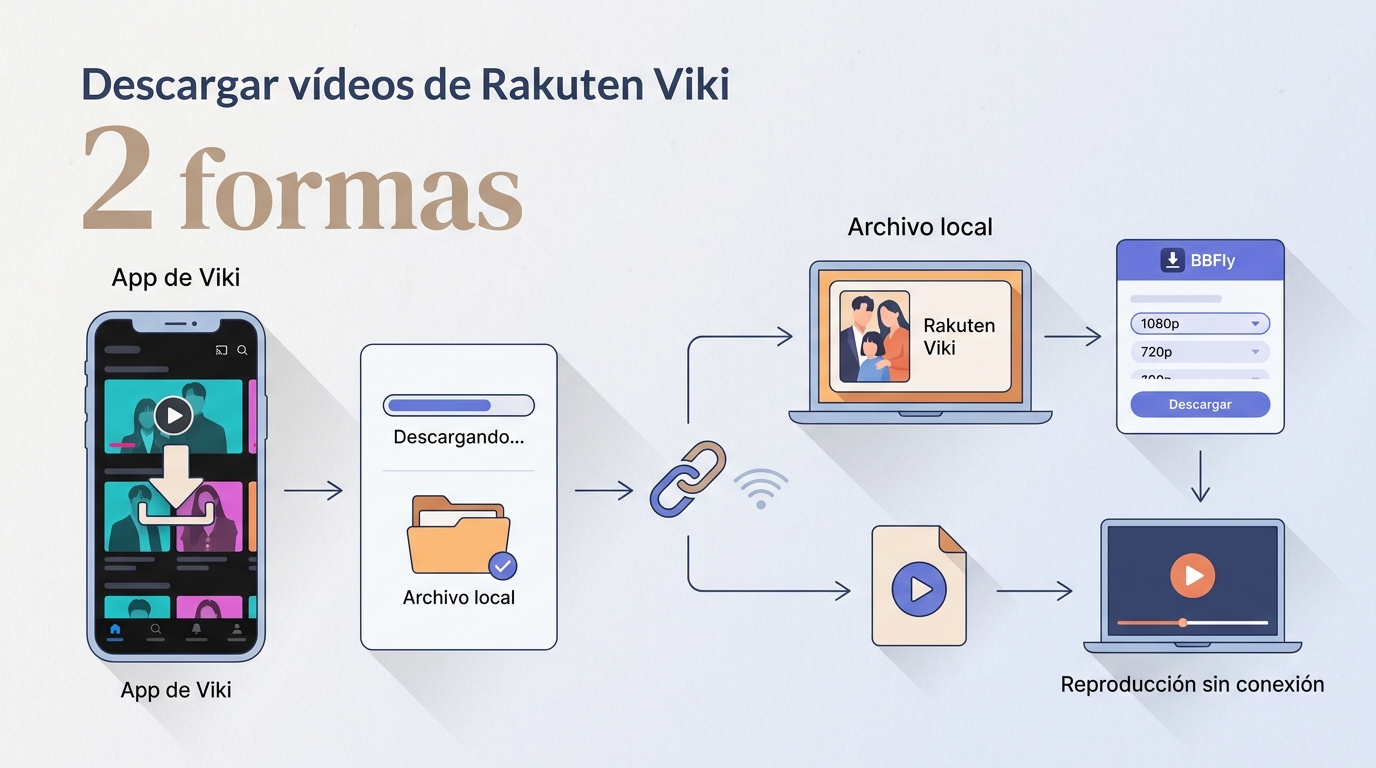 2 formas de descargar vídeos de Rakuten Viki en 2026