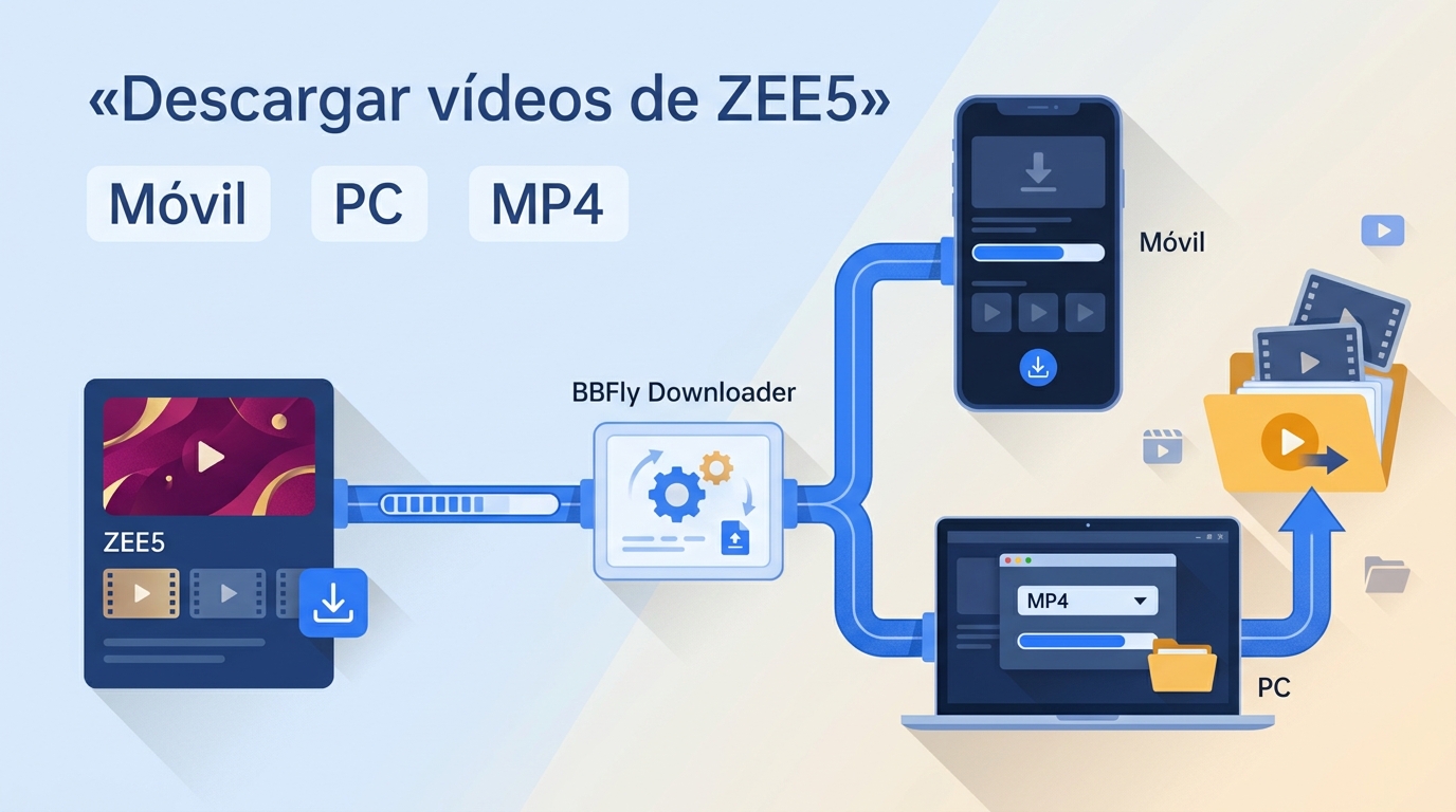 Cómo descargar vídeos de ZEE5: móvil, PC y MP4
