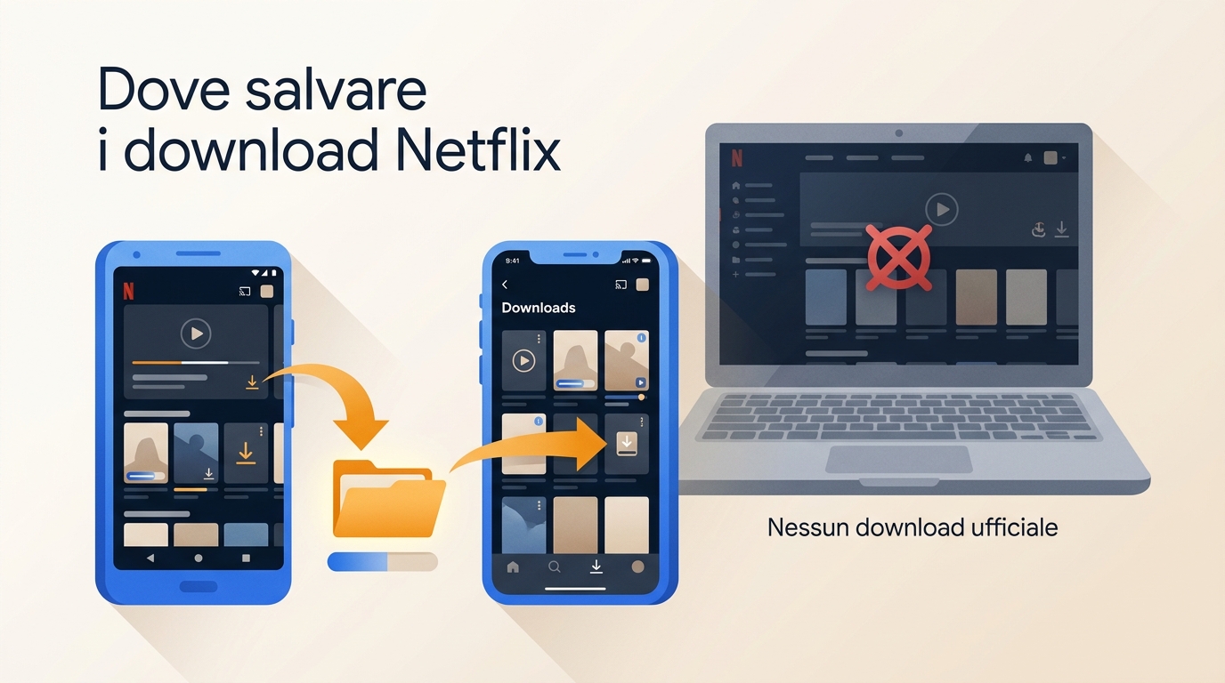 Dove vengono salvati i download Netflix nel 2026? Android, iPhone e Windows