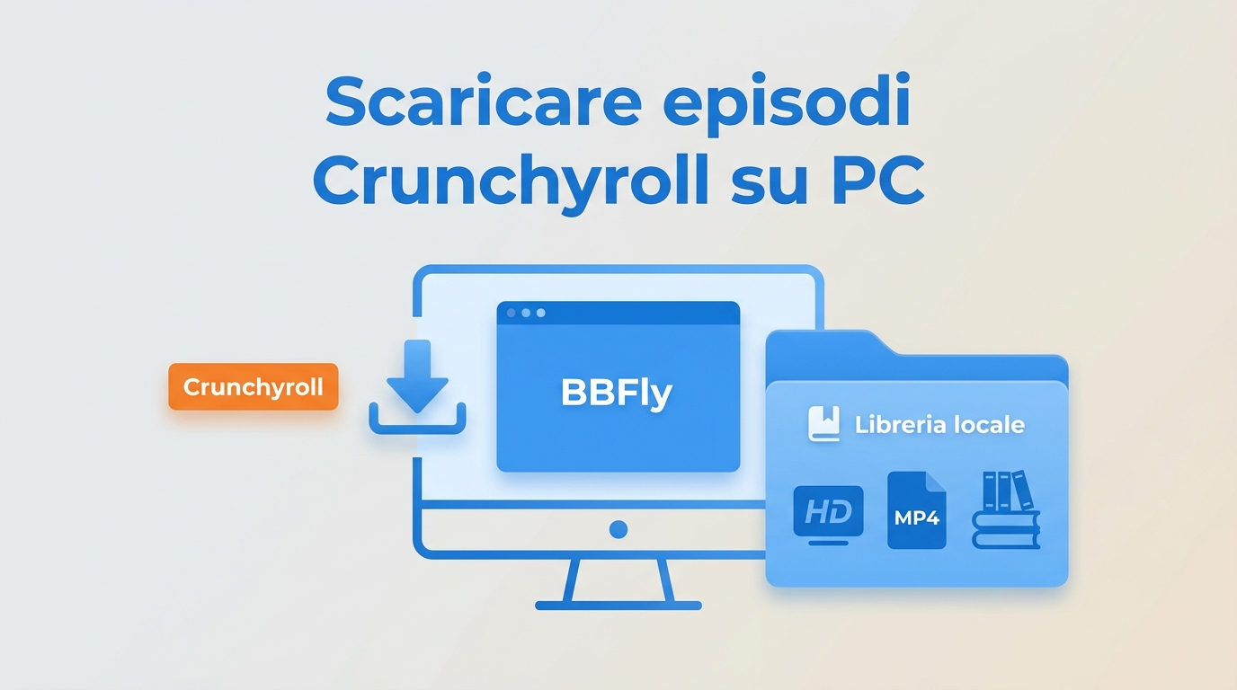 Scaricare episodi Crunchyroll su PC: app, limiti e BBFly