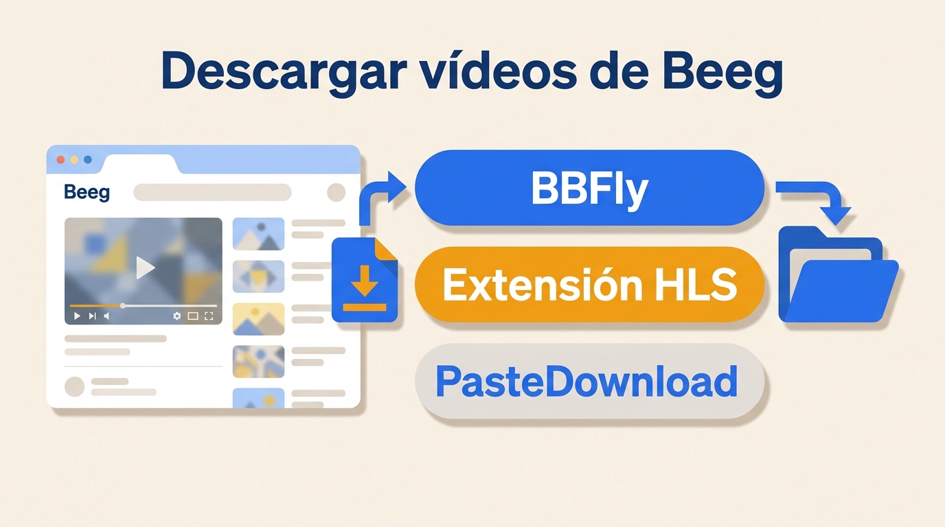3 métodos para descargar vídeos de Beeg en 2026