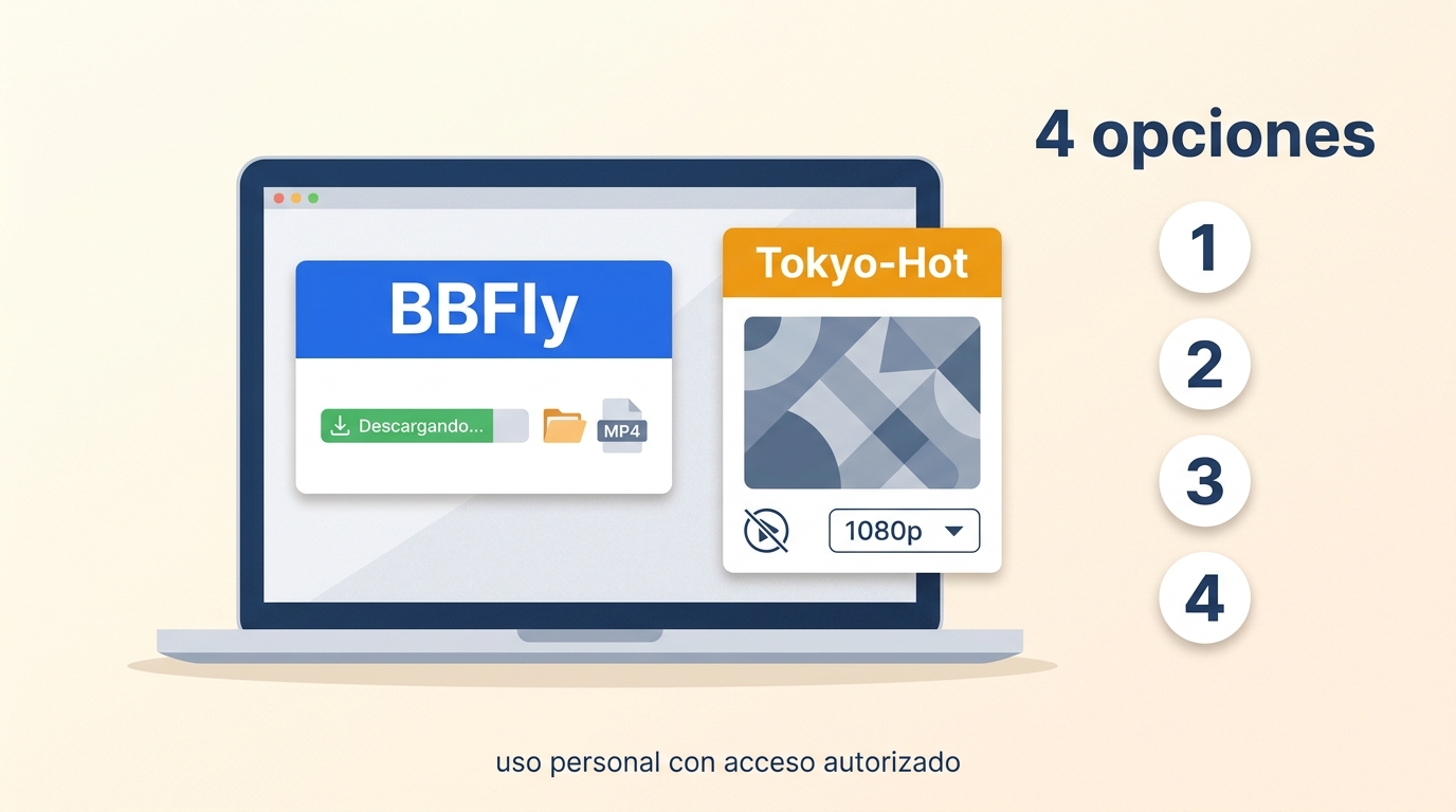 Cómo descargar vídeos de Tokyo-Hot en 2026: 4 opciones
