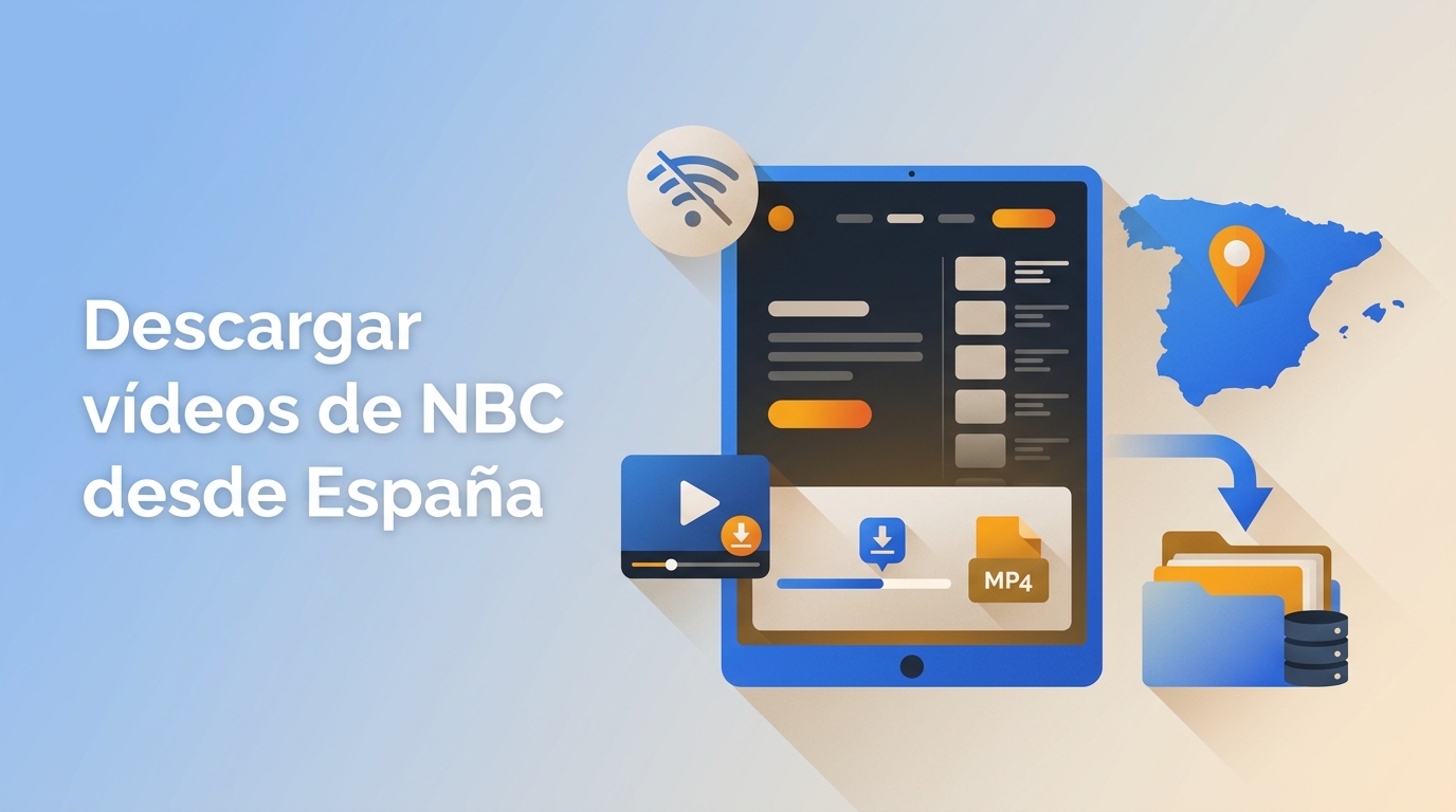 Cómo descargar vídeos de NBC desde España: opciones sin conexión
