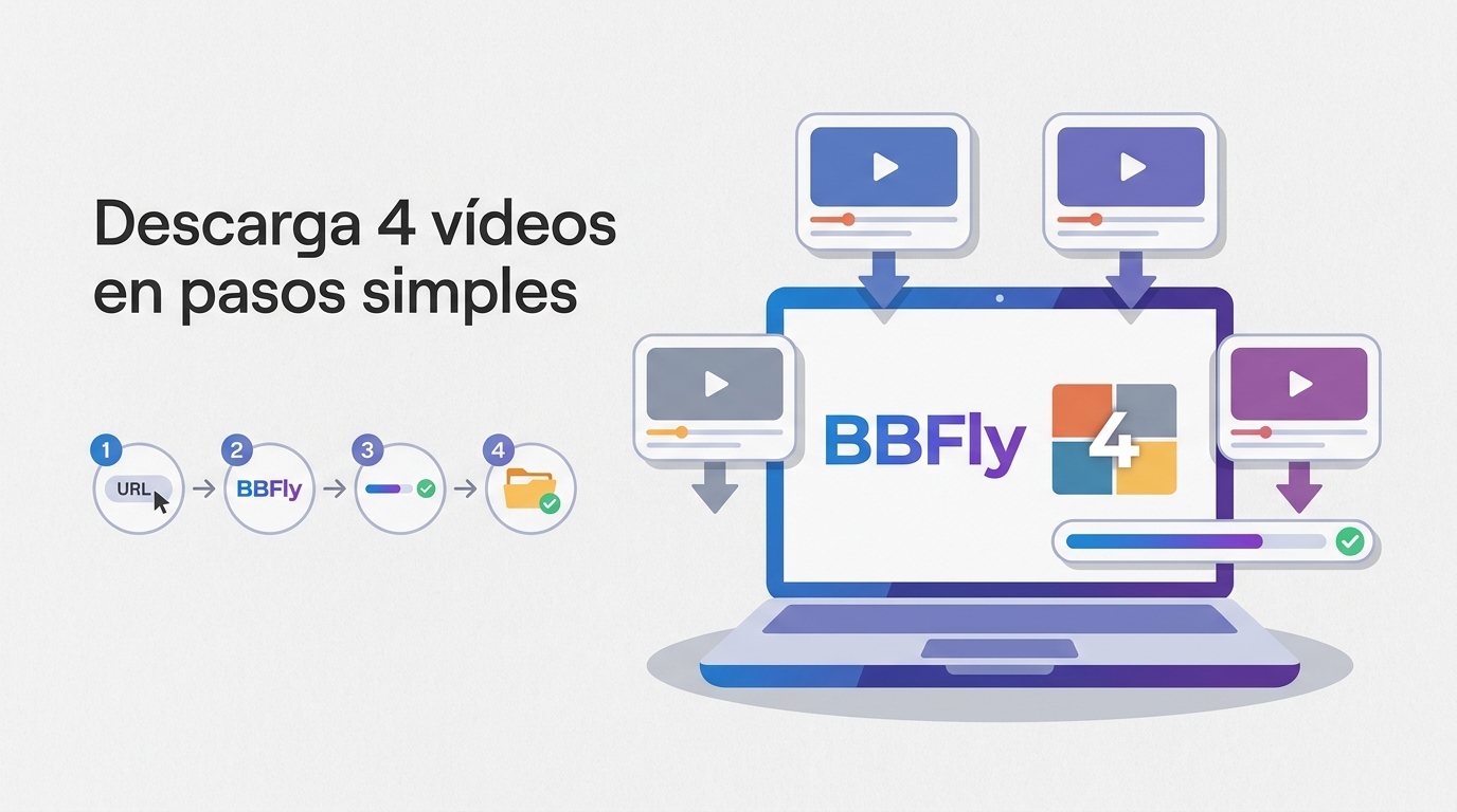 Cómo descargar los 4 videos en sencillos pasos