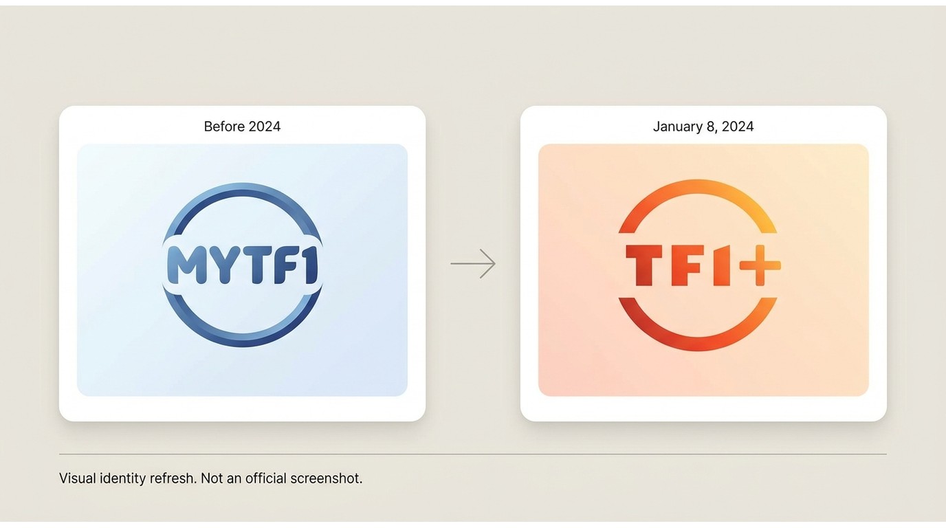 MYTF1 rebranded to TF1+ on January 8, 2024