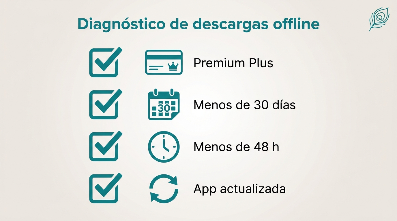 Problemas al ver descargas sin conexi n aa0782