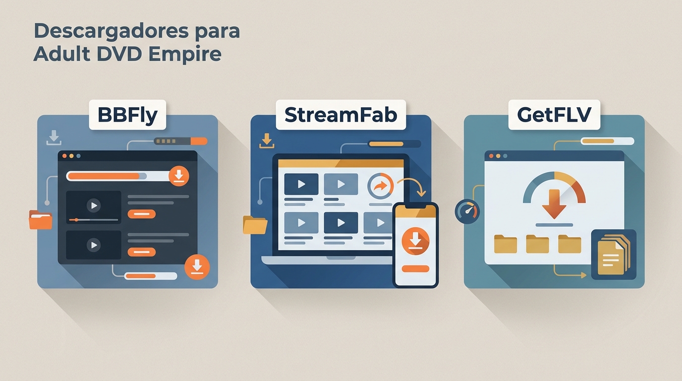 3 descargadores para Adult DVD Empire: BBFly, StreamFab y GetFLV (2026)