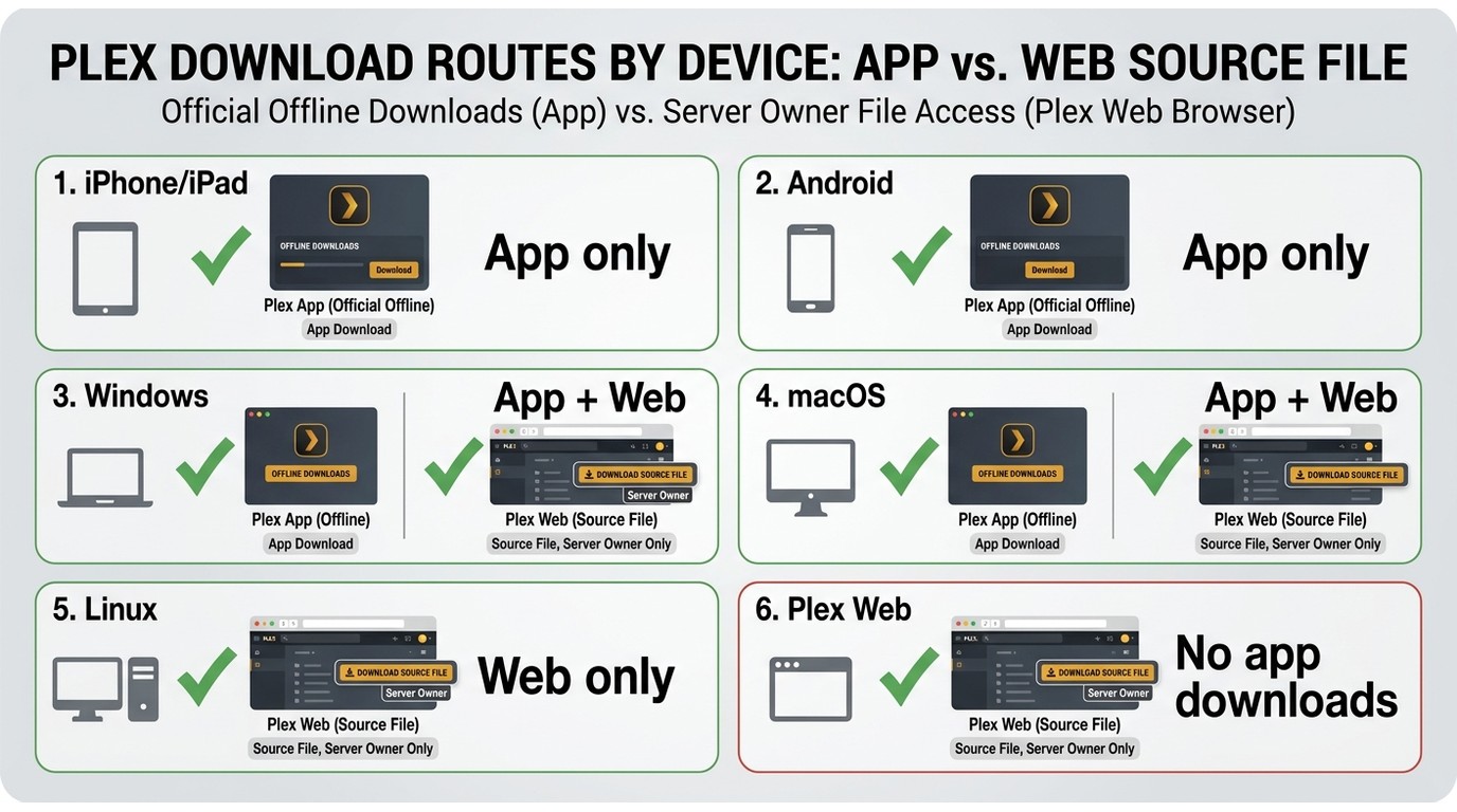 Can you download plex movies offline