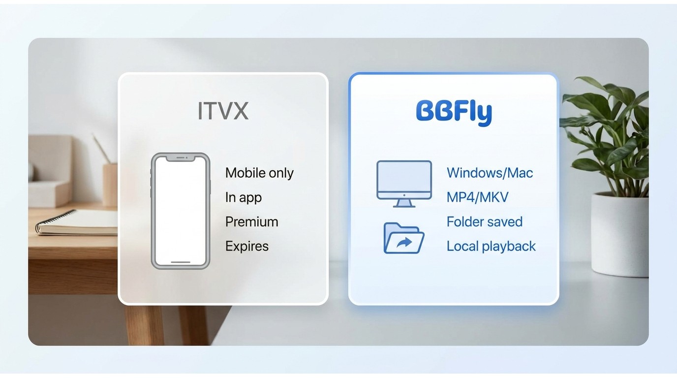 ITVX 官方下载与 BBFly 本地文件流程的差异对比