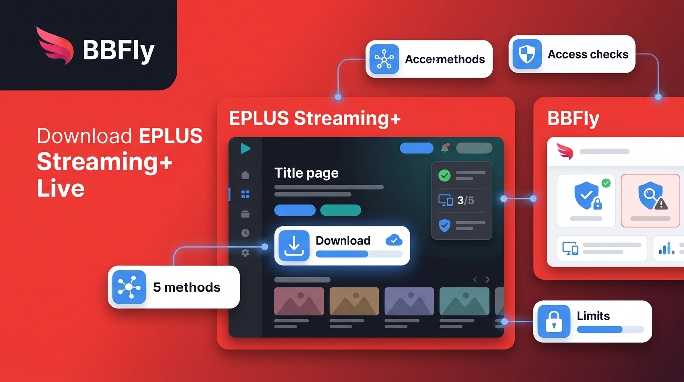 Download EPLUS Streaming+ Live: 5 Methods, Access Checks, and Limits