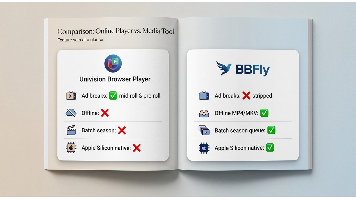 Why BBFly fits univision downloads