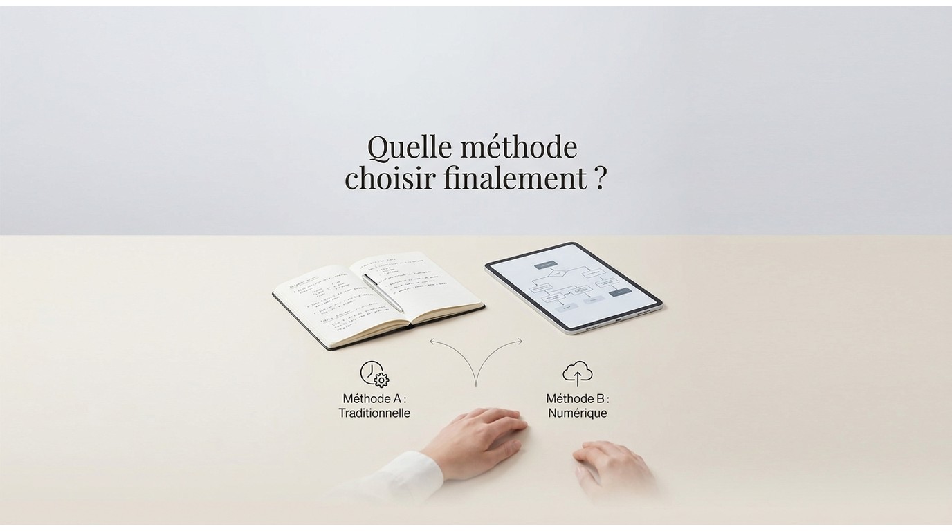 Quelle méthode choisir finalement ?