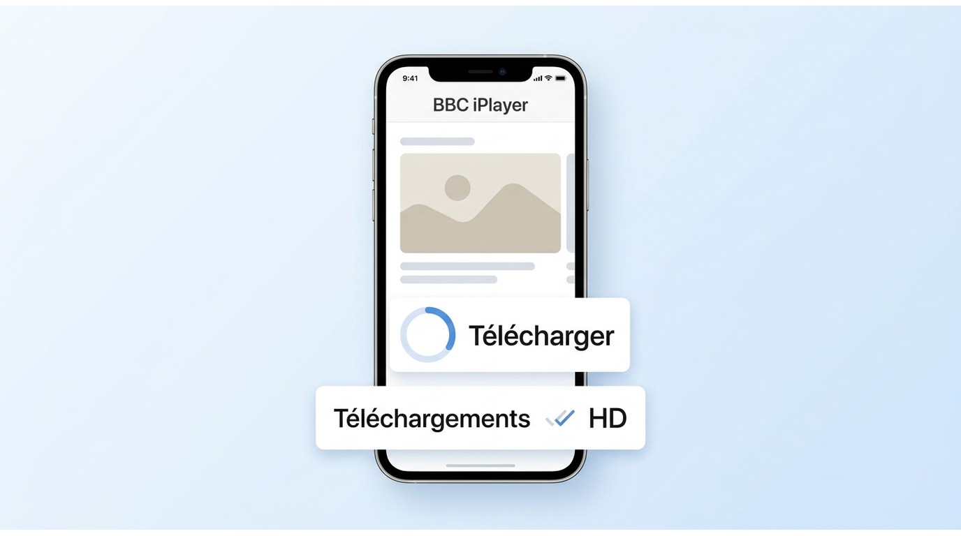 Étapes BBC iPlayer pour télécharger un programme et le retrouver hors connexion.
