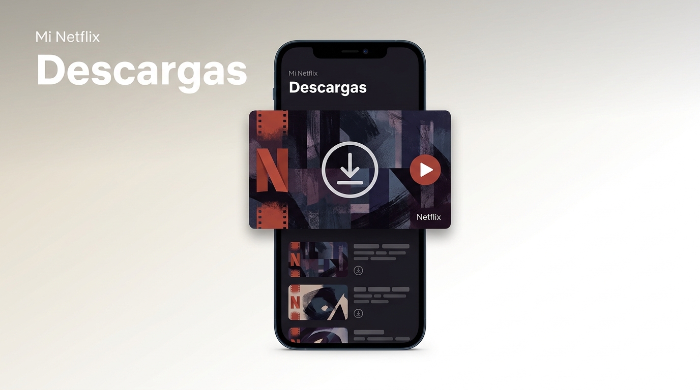 Ruta de Netflix desde Mi Netflix hasta la lista de títulos descargados