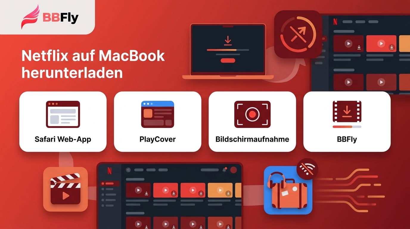 Netflix auf MacBook herunterladen: 4 Wege im Check (2026)