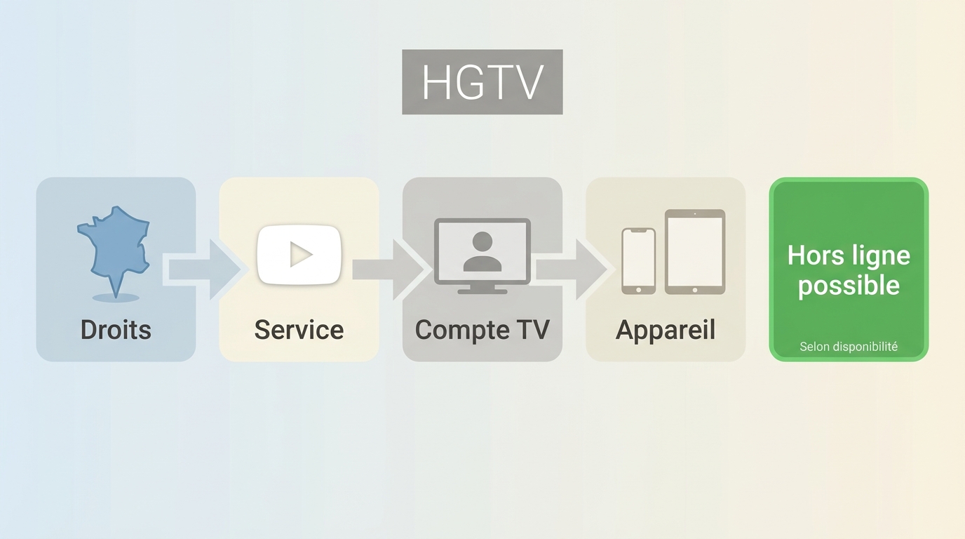 Facteurs déterminant l’accès hors ligne à HGTV en France