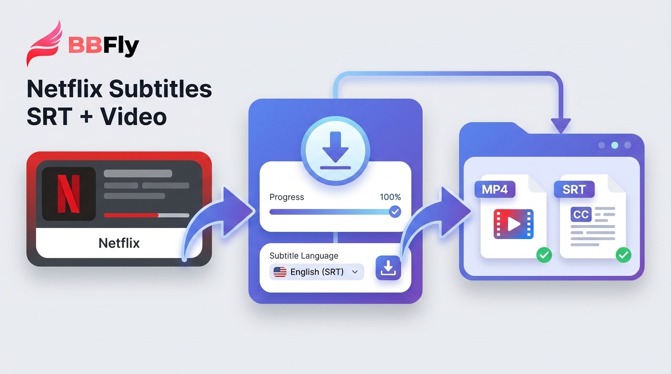 Download Netflix Subtitles in 2026: SRT and Full-Video Options