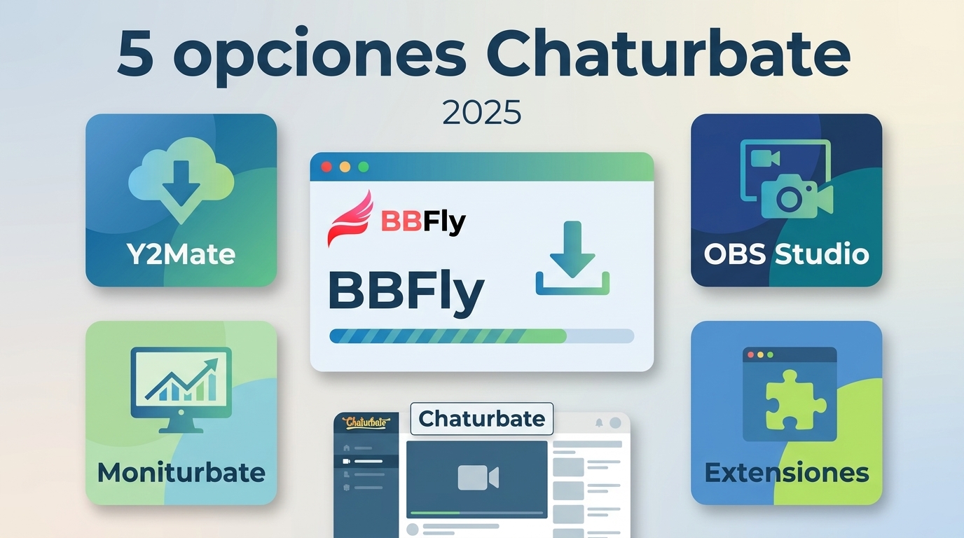 5 opciones para grabar y descargar Chaturbate en 2026