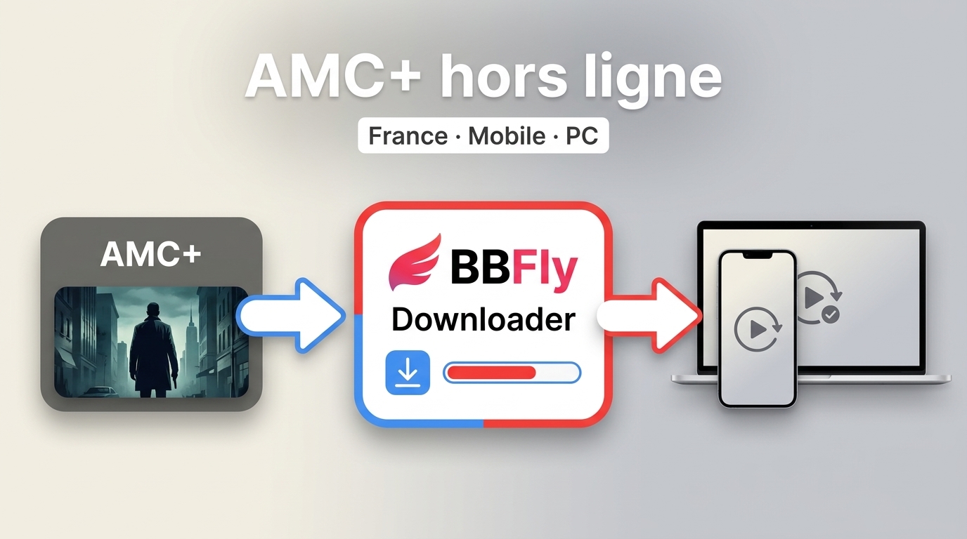 Télécharger des vidéos AMC+ hors ligne en France : mobile et PC