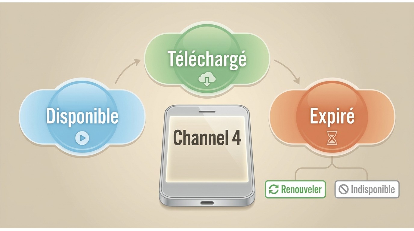 Expiration et renouvellement des téléchargements dans l’application Channel 4