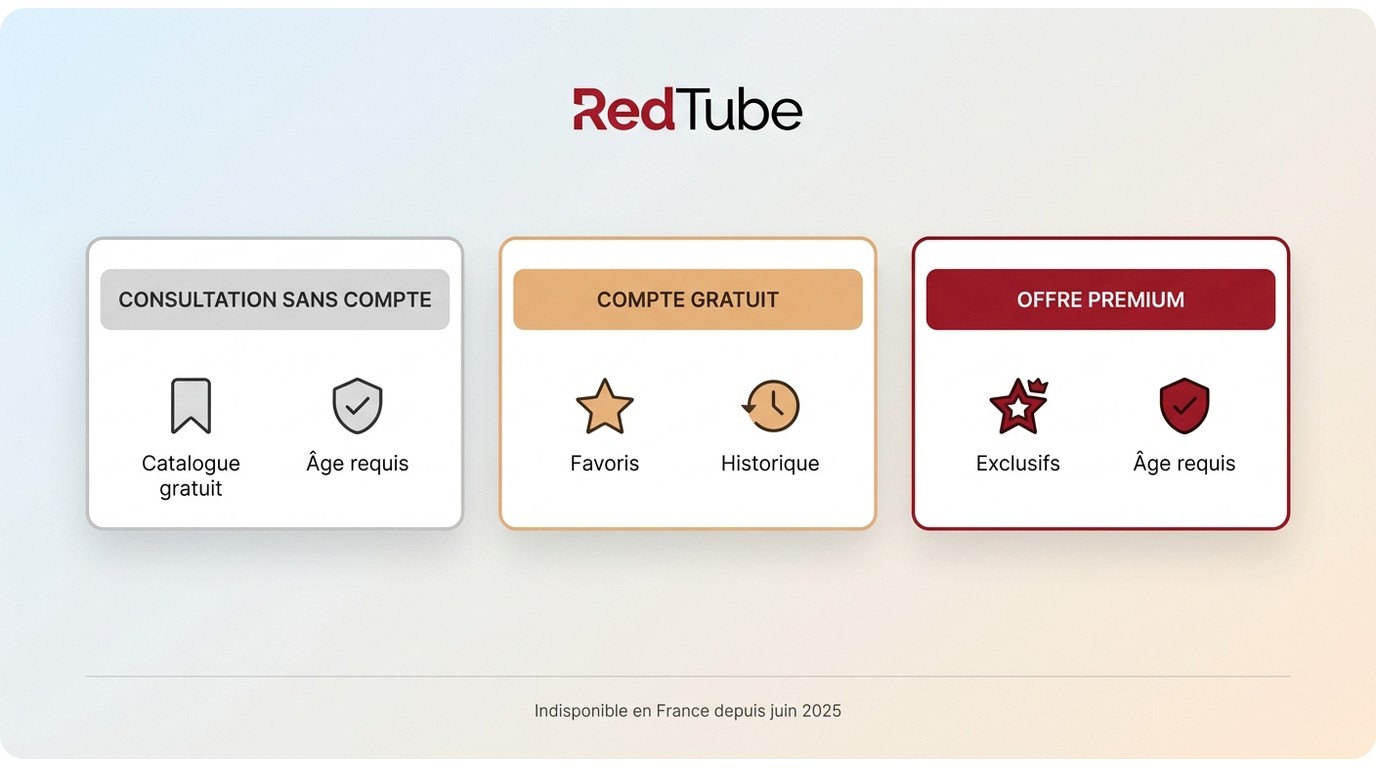 Comparaison des comptes RedTube et de leur disponibilité en France
