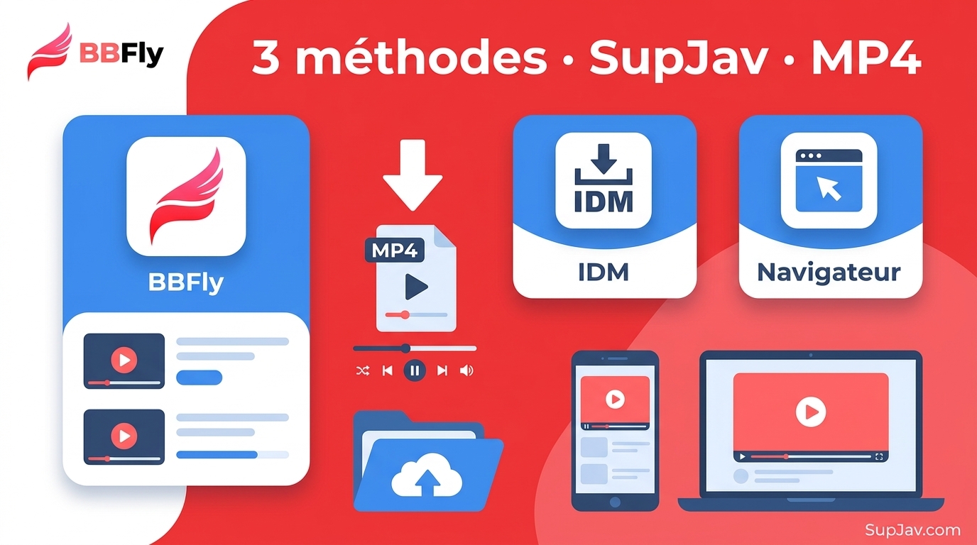 Télécharger des vidéos SupJav en MP4 : 3 méthodes en 2026