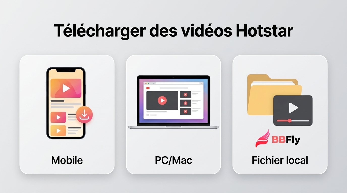 Télécharger des vidéos Hotstar en 2026 : mobile, PC et limites de JioHotstar