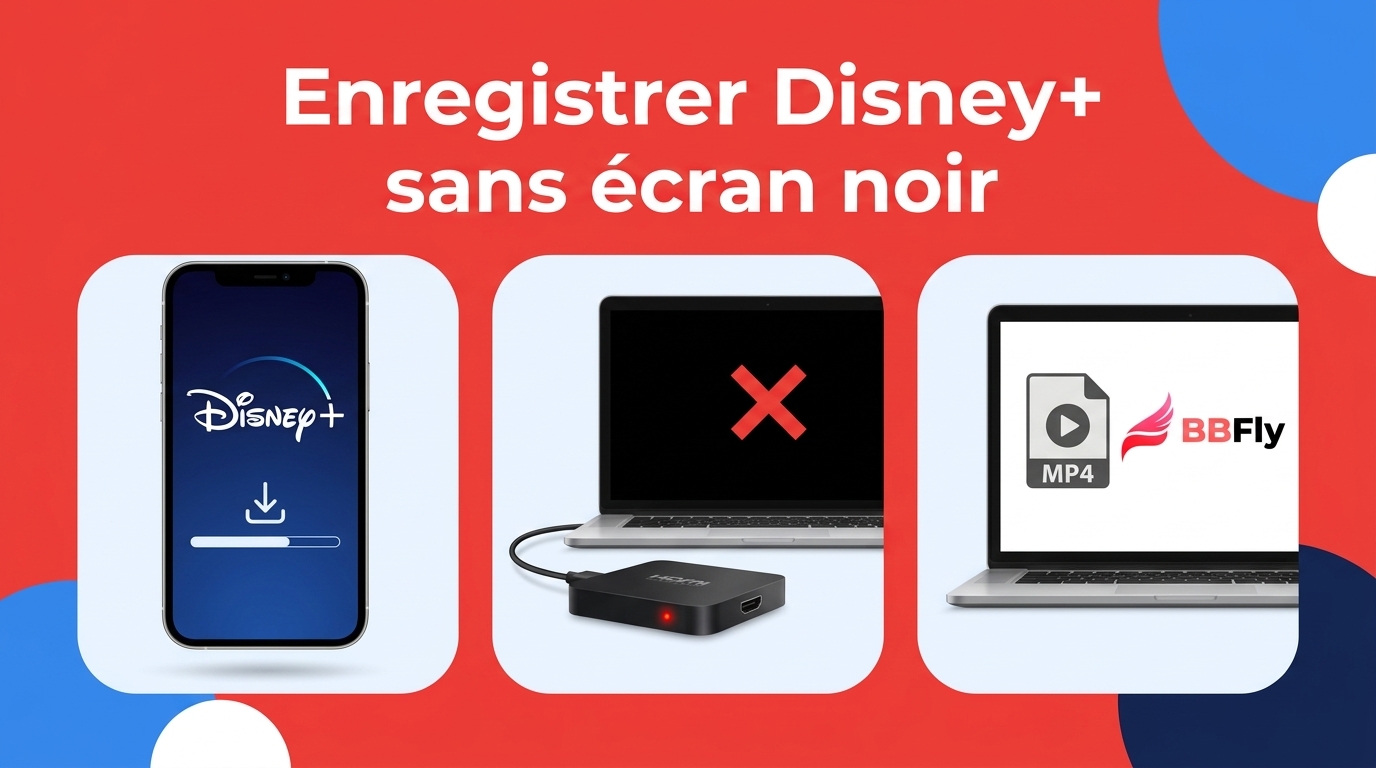 Enregistrer Disney+ sans écran noir : 3 options en 2026