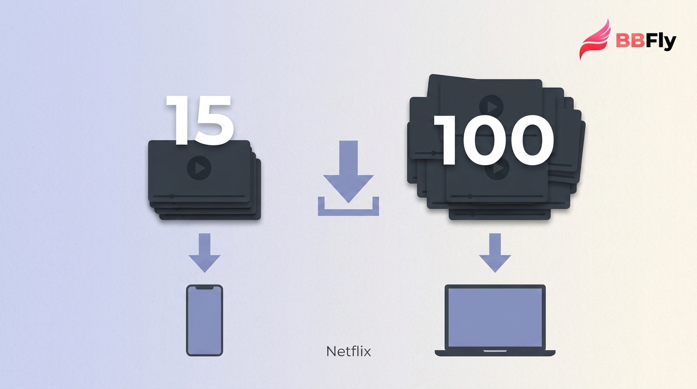 Limite de téléchargement Netflix : 15 ou 100 titres en 2026 ?