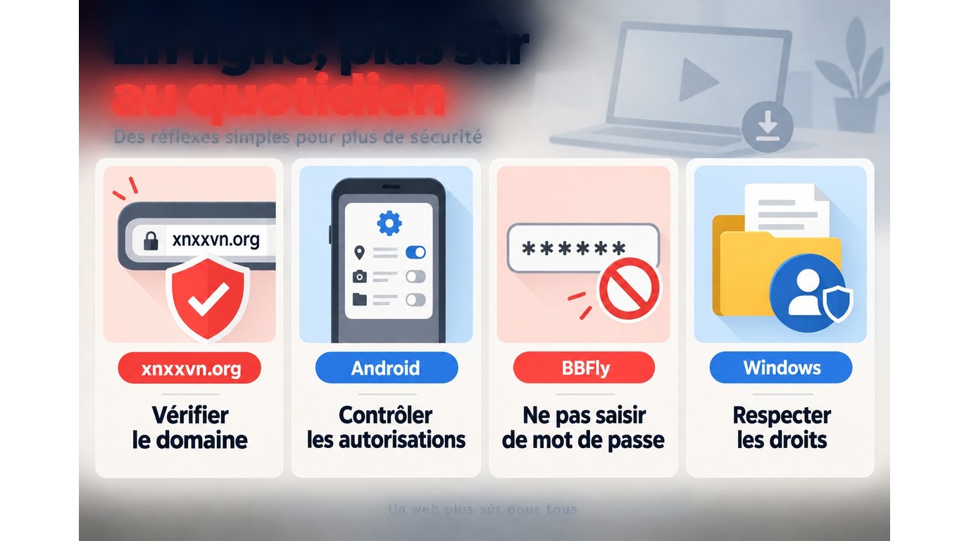 Contrôles de sécurité pour xnxxvn.org, Android, BBFly et les fichiers MP4