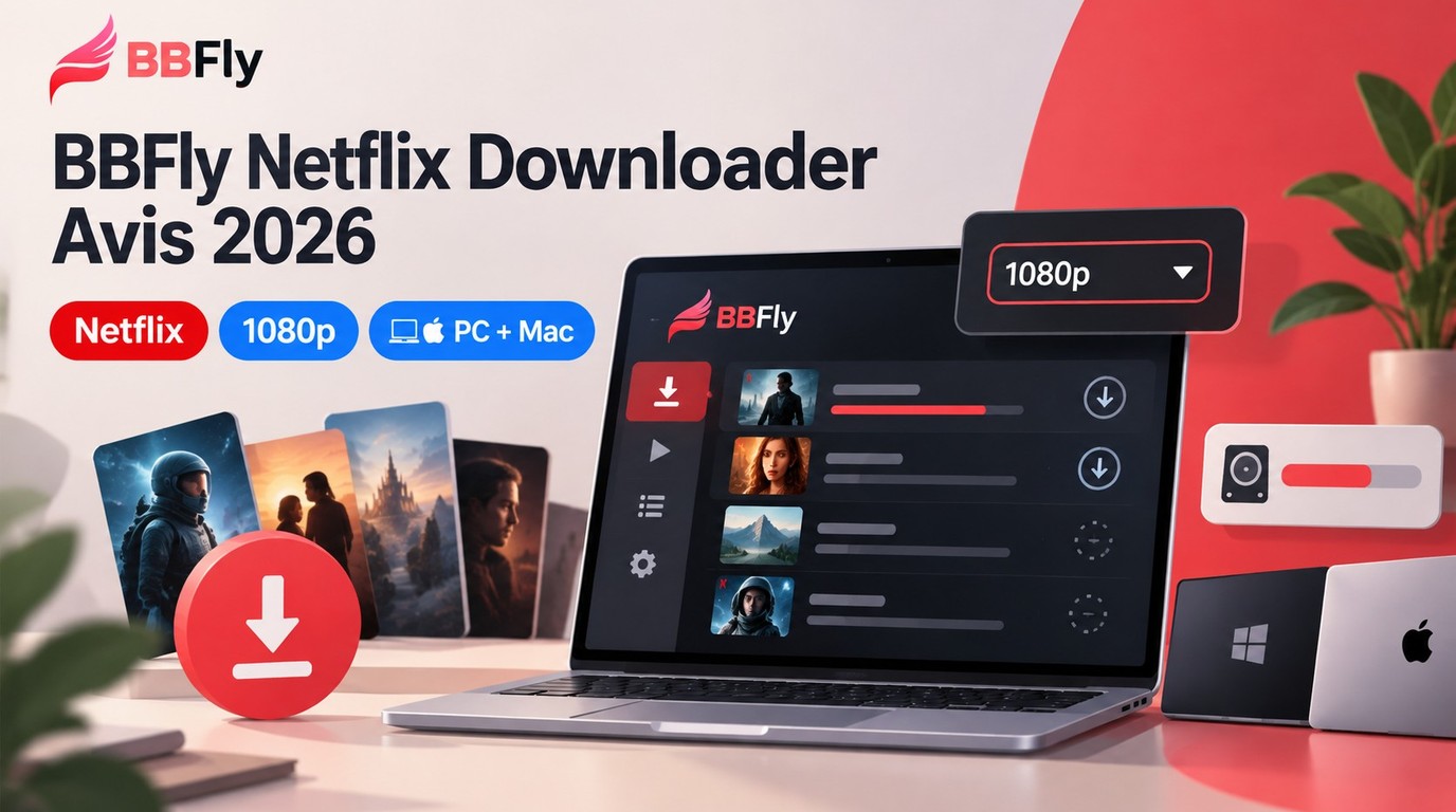 Avis BBFly Netflix Downloader 2026 : 1080p et limites sur PC et Mac