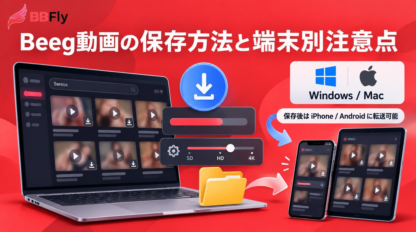 2026年のBeeg動画ダウンロード方法：無料・有料の違いと端末別の注意点