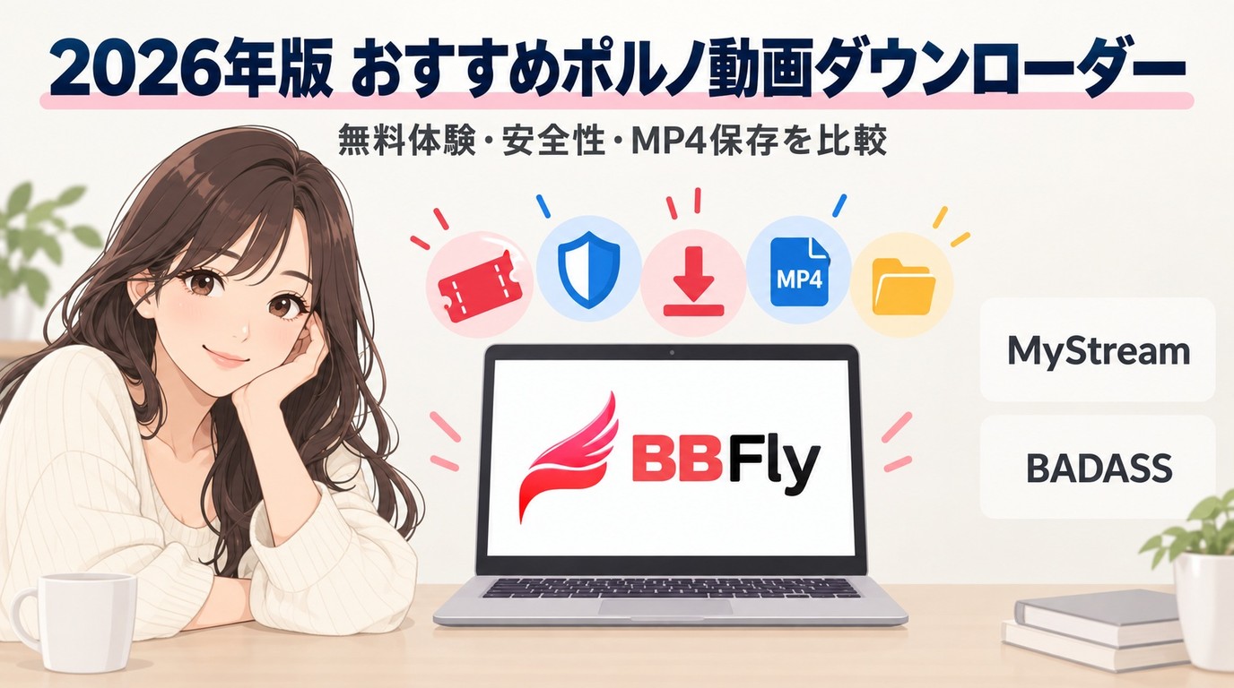 2026年版ポルノ動画ダウンローダーの選び方：無料体験・安全性・MP4保存を比較