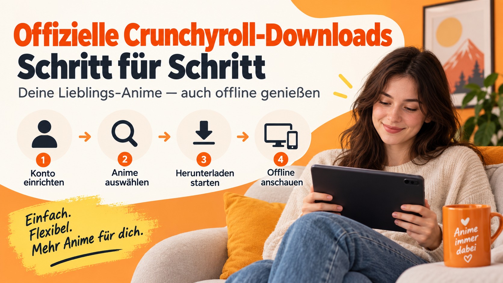 Offizielle Crunchyroll-Downloads Schritt für Schritt