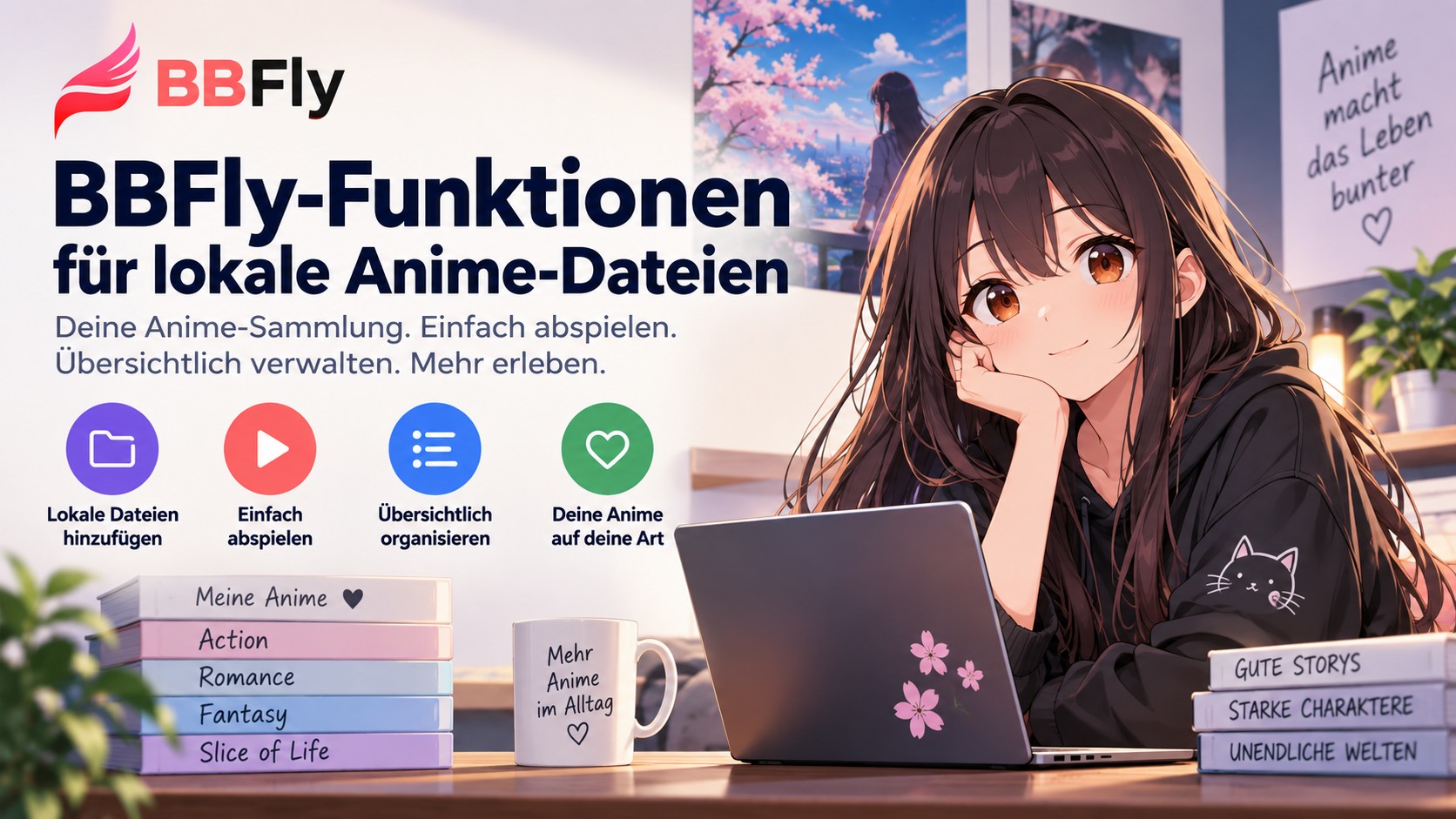 BBFly-Funktionen für lokale Anime-Dateien
