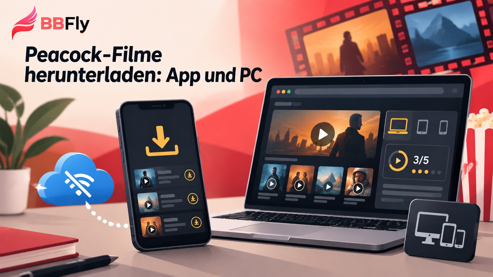 Peacock-Filme herunterladen: App-Limits und PC-Optionen in Deutschland