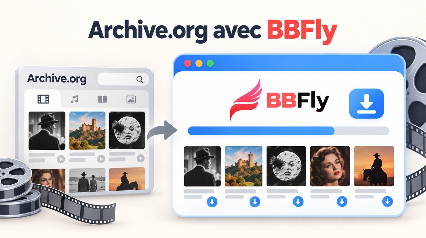 Télécharger un film sur Archive.org : méthode native et limites