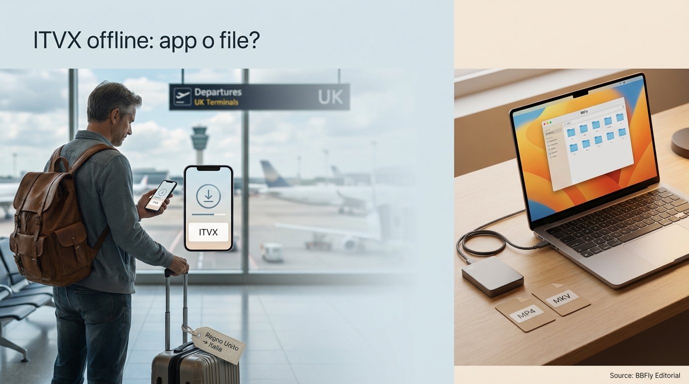 Come scaricare video ITVX offline: app e file locali
